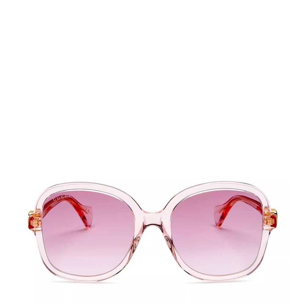 Gucci Large pink Sunglasses with Logo